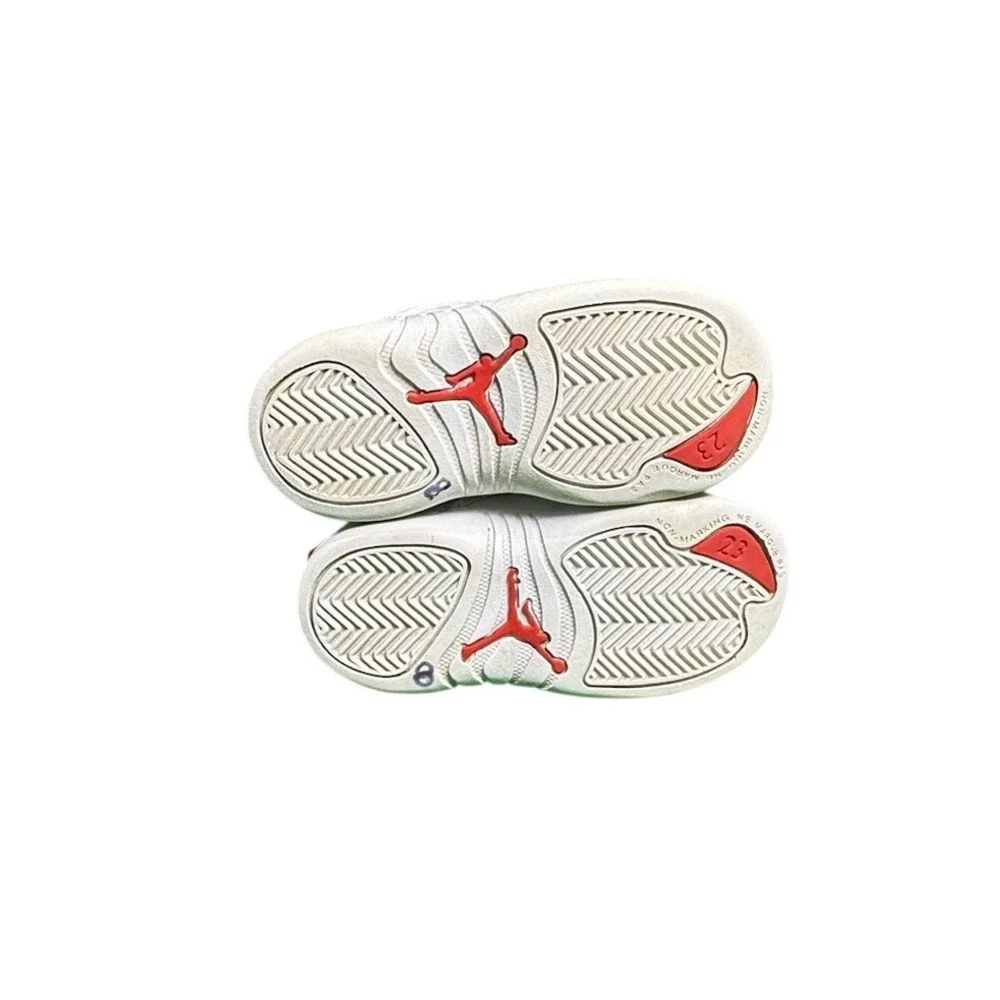 Jordan 12 Retro Chinese New Year 2019 White Red Toddler Shoes 8C 850000-107‎